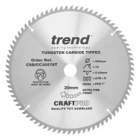 Trend CSB/CC30578T Craft Blade Cross Cut 305mm X 78t X 30mm Thin £46.99